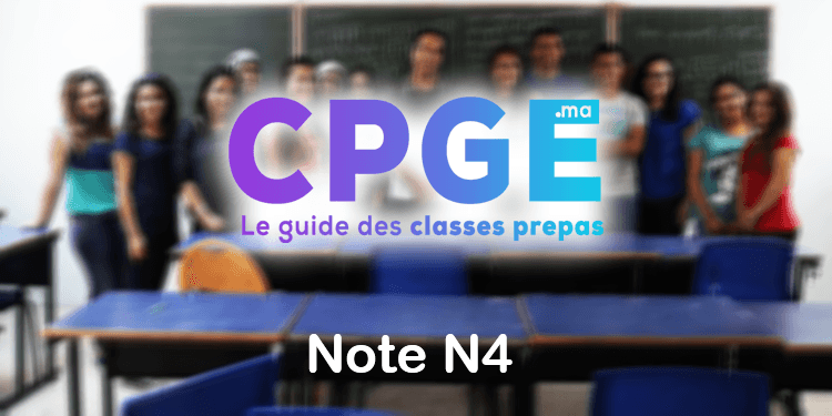 CPGE 2021 Note N4