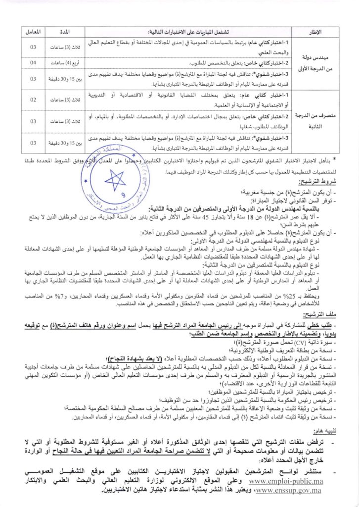 Ministère de l’Enseignement Supérieur  2